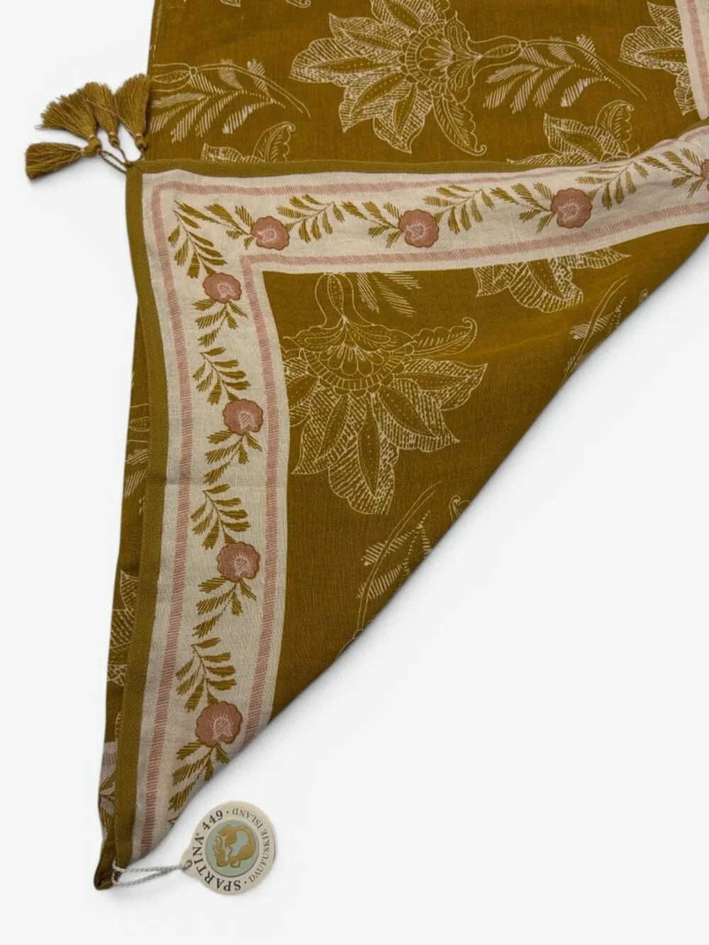 Spartina 449 Topper Calm Waters Cape-like Scarf Linen Blend Floral NWT